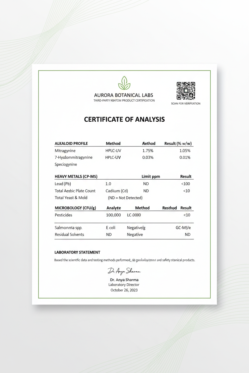 Understanding Kratom Lab Testing: What Those Certificates Really Mean