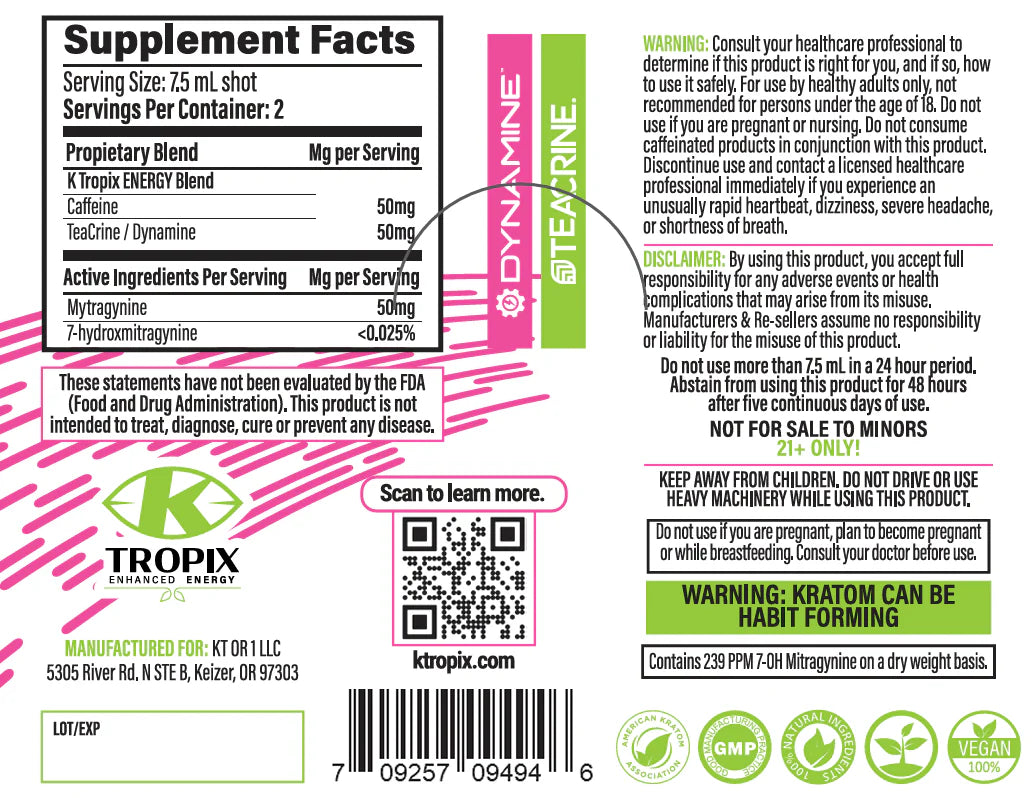 K Tropix Kratom Energy Shot