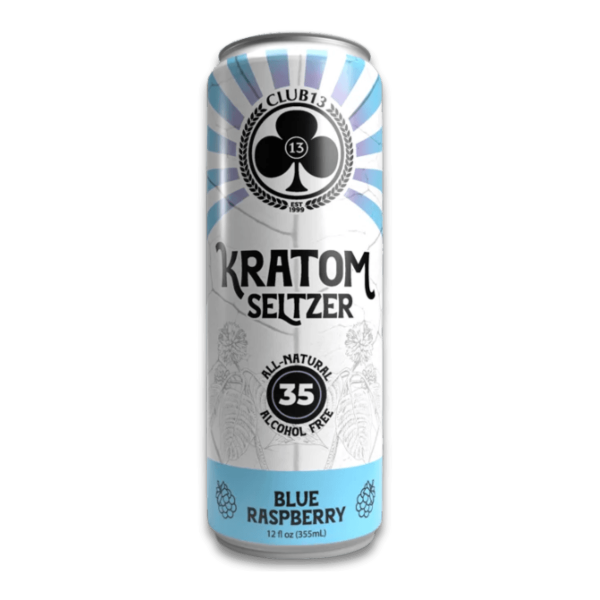 Club13 Blue Raspberry Kratom Seltzer (35 MIT)