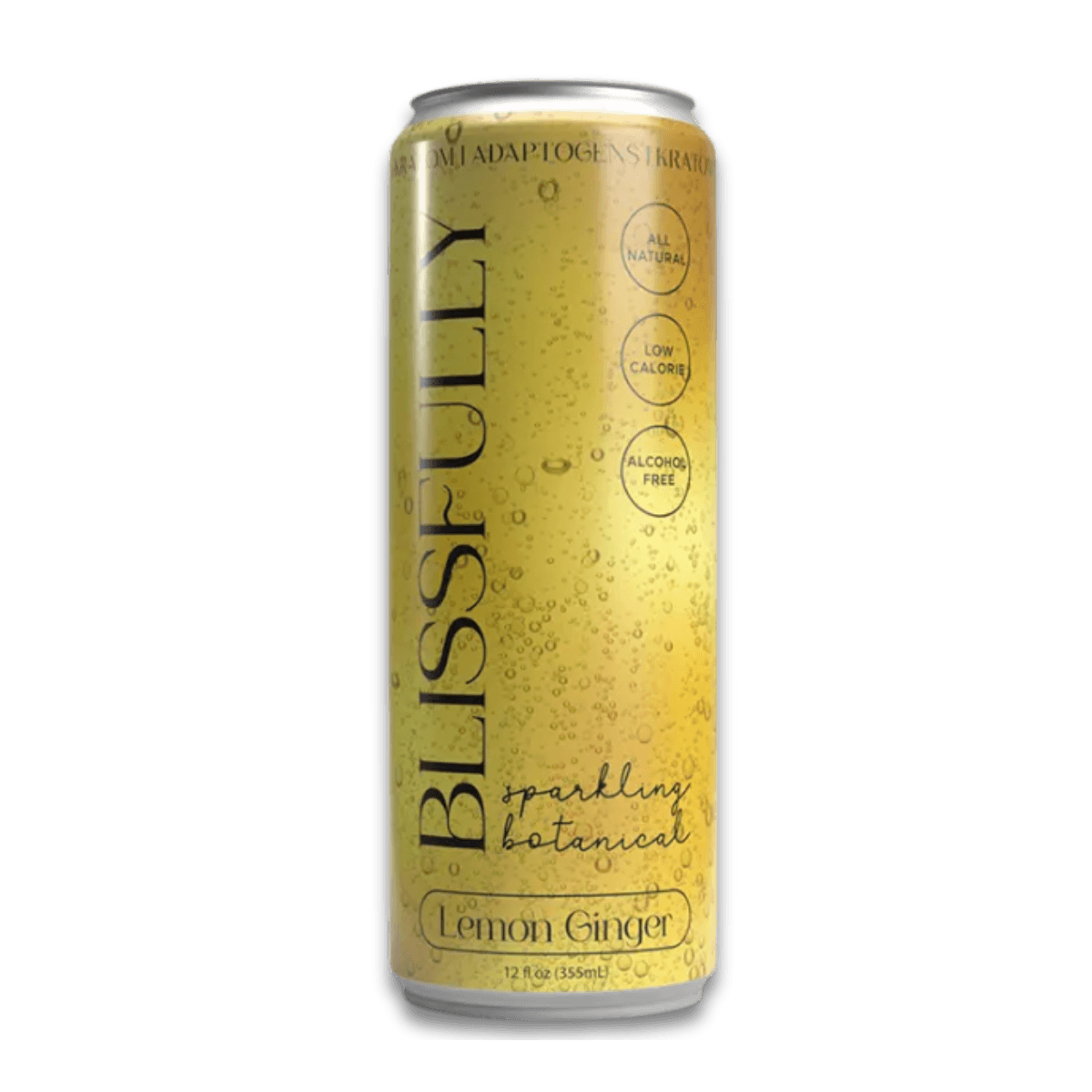 Club13 Blissfully Sparkling Botanical Kratom Seltzer Lemon Ginger 20mg 355ml
