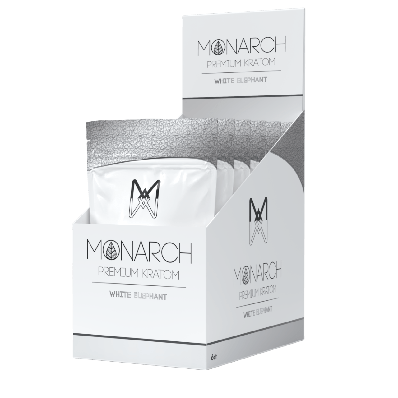 Monarch: White Elephant150ct - White Vein Kratom Caps by Monarch