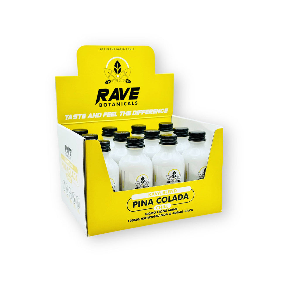 Rave Botanicals Chill Pina Colada Kava Blend Shot 60mL