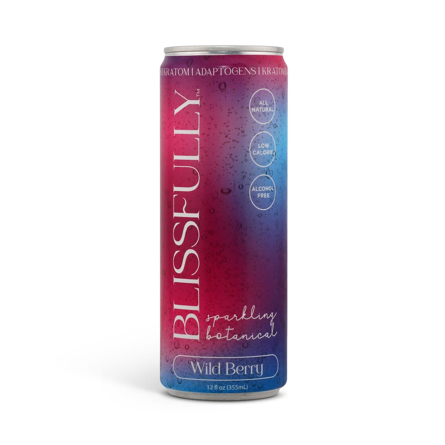 Club13 Blissfully Sparkling Botanical Kratom Seltzer Wild Berry 20mg 355ml