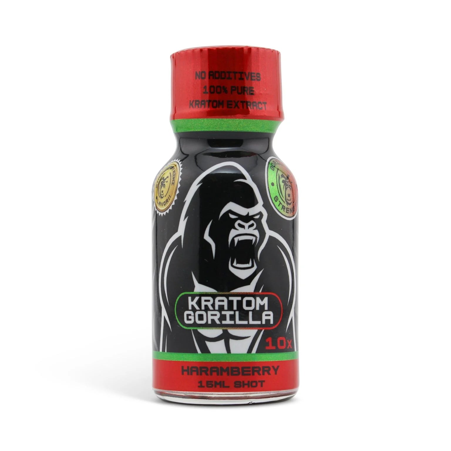 Kratom Gorilla 10X Kratom Extract Shot Haramberry 150mg 15ml