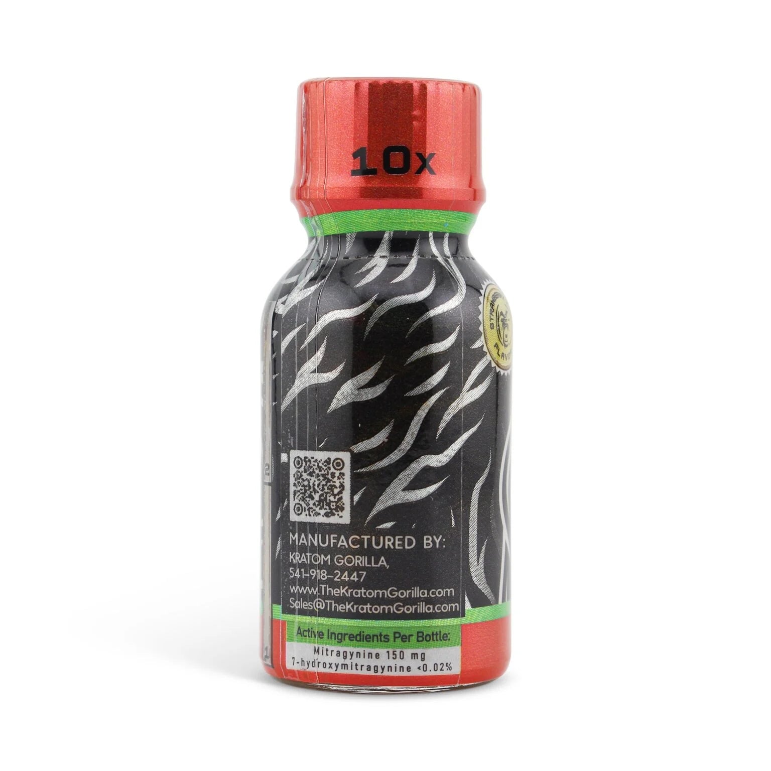 Kratom Gorilla 10X Kratom Extract Shot Haramberry 150mg 15ml