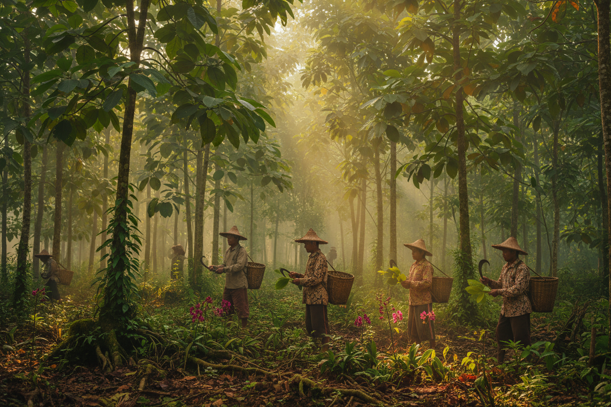 Image 3: Indonesian Landscape/Farming

Subject: Lush Indonesian tropical landscape, kratom trees in natural environment, or traditional harvesting
Style: Warm, earthy tones, connection to source
Message: Sustainable sourcing and traditional cultivation
Alt text: "Sustainably harvested kratom from Southeast Asia"