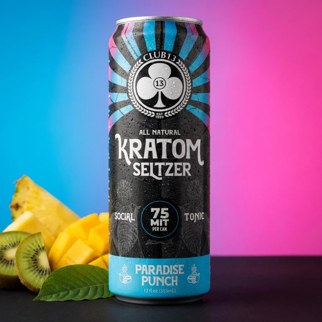 Club13 Paradise Punch Kratom Seltzer (75 MIT)